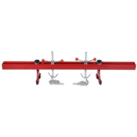 Youyijia Heavy Duty Engine Support Beam with 2 Thicken Chains Supports up to 500kg/1102lbs Ideal for Car Repair and Maintenance