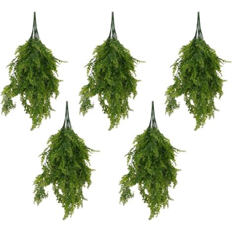Youyijia 5PCS Artificial Hanging Vines Plants, Artificial Ivy Leaves Garland Trailing Potted Plants Plastic Decorative Artificial Plants for Indoor Outdoor Home Garden Decorations (5, Style1) (1/5)