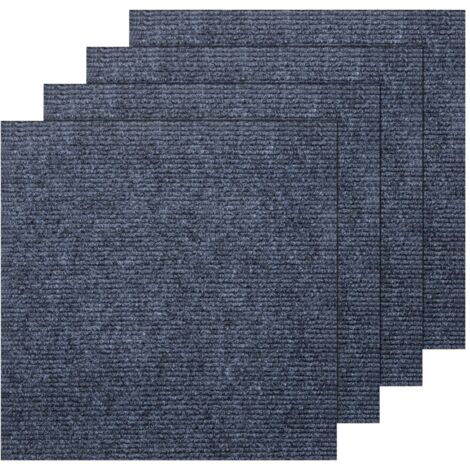 20 Pack Self-Adhesive Carpet Tiles 30x30cm, Grey Peel and Stick Flooring Squares - Non-Slip Removable Floor Tiles for Kitchen, Office, Living Room & Bedroom (Cuttable & Washable) (Light Gray)