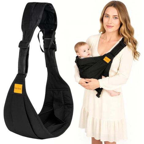 Youyijia Baby Carrier Wrap, Adjustable & Portable Sling for Newborn to Toddler (130cm-158cm), Lightweight, Hands-Free, Ergonomic Hip Seat Carrier, Compact Fold (15x13x4cm) (Style A) (1/5)