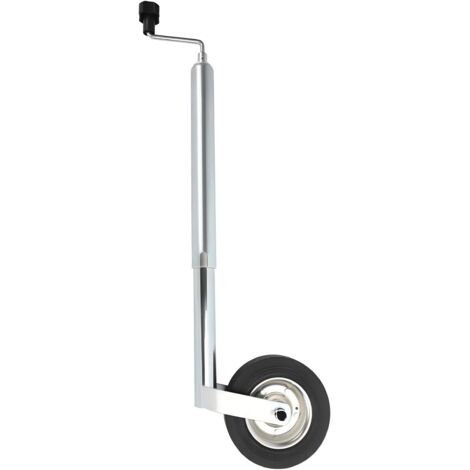 Youyijia 48mm Heavy Duty Jockey Wheel with Split Clamp for Trailers and Caravans Tiller Wheel Trailer Accessories Caravan Accessories Height Adjustable Tiller Wheel Secure Locking Mechanism (1/5)