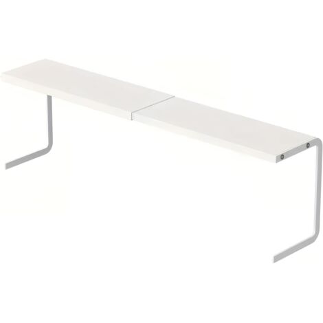 Youyijia Adjustable Metal Desk Organizer Carbon Steel Office Shelf, Narrow Ultra-Thin Multi-Layered Tabletop Rack (1/5)