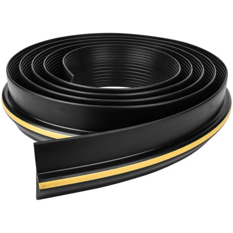 Trintion Garage Door Seal 9FT Floor Rubber Threshold Heavy Duty Rubber Draught Excluder Weatherproof Weather Stripping for Keeping Garages
