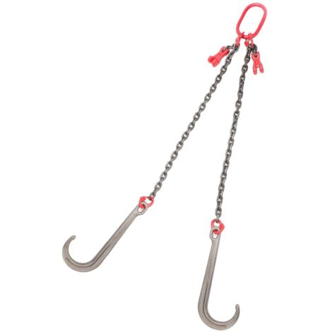 Youyijia Trailer Chain Winch 1 Metre Hitch High Strength Trailer Hitch Long J Hook Rescue Vehicle Accessories for Wrecker Trailers Recovery Assistance Off Road (1/5)