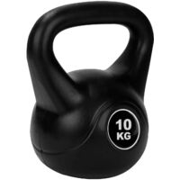 Trintion Vinyl Kettlebell 10kg Hand Weight Gym Kettle Bells Cardio Strength Training Exercise Equipment for Home Use Fitness Workout