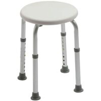 Shoze Shower Stool Adjustable Shower Chair Height Disability Bathroom Seat Multi Purpose Round Bath Bench Healthcare Aid Shower Chair for Elderly Pregnant Women