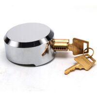 Youyijia Shackleless Heavy Van Lock 73MM Round Concealed Padlock with 2 Keys - Hardened Steel, Chrome Plated Security Door Lock for Replacing a Variety of Van Locks