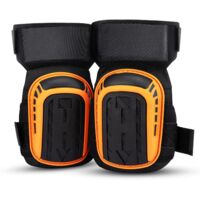 Dhouse Knee Pads with Heavy Duty Foam Padding and Gel Cushion for Work,Gardening & Construction Knee Pads for Men and Women (Orange)