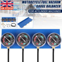 Holdfiturn Carb Carburettor Vacuum Balancer Gauge 4 Cylinder Gauges Kit for Motorcycle