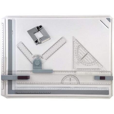 A3 Drawing Board 51X37cm Adjustable Angle System Drawing Board Art Craft Table with Parallel Motion Accessories for Students Engineers Artists and Architects