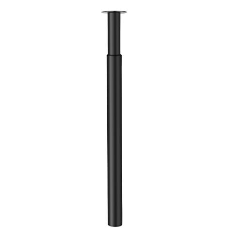 Adjustment Table Leg 710-1100mm Height Breakfast Bar Legs Worktop Desk Round Tube Table Leg Support Furniture Table Leg (Black)