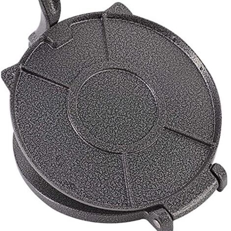 8 Inch Tortilla Press Tortilla Maker Food Grade Aluminum Tortilla Dough Press for Flour Tortilla Pie Crusts for Home Kitchen (Black) (1/5)