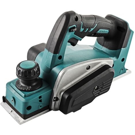 Electric Planer Cordless 18V Li-Ion Electric Planer Wood 82mm Width and 2mm Depth for Furniture DIY, Green (1/5)