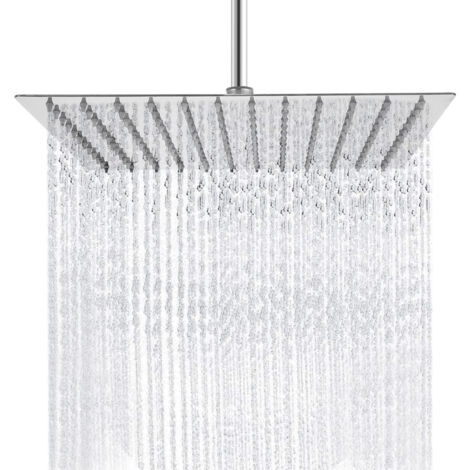 Square Shower Head 12 Inches Adjustable Angle Rain Shower Large Shower Head for Bathing (1/5)