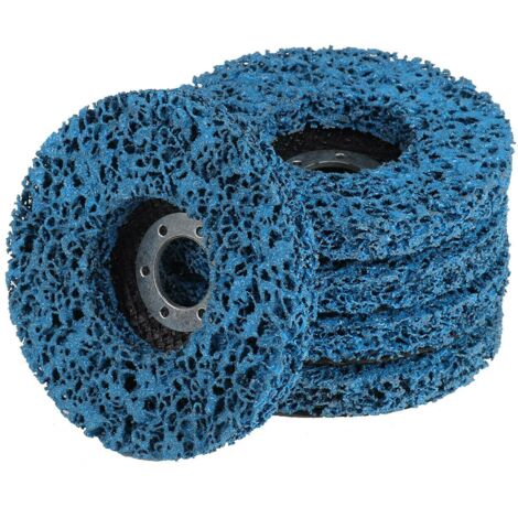 5pcs Abrasive Disc Poly Strip Wheel Abrasive Disc Paint Rust Removal Clean Tool Angle Grinder Discs 115mm (1/5)