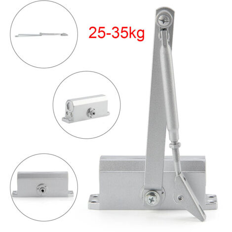 Door Closer Automatic Overhead Fire Door Closer Hydraulic Door Closer Easy to Install Suitable for 25-45KG Commercial or Household Use (1/5)