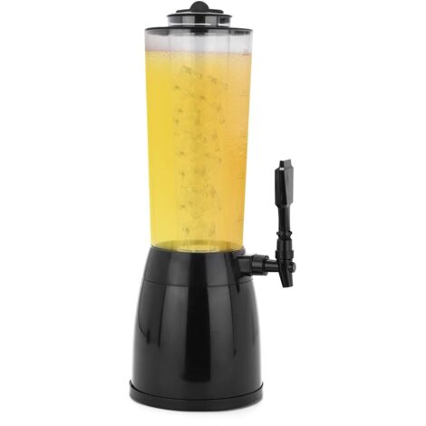 Beverage Dispenser 2.5L With Tap and Ice Cooler Separate, Tower Drinks Beer Juices Cocktails for Bar Family Buffet Restaurant 23.5 X 18.5 X 52.8cm