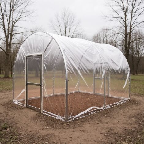 Waterproof Tarpaulin 1.8x3m Transparent PVC Tarp Sheet Cover Groundsheet with Eyelets Ray Dustproof Tear and Cold Weather Resistant Cover for Plant Shed Cloth (1/5)