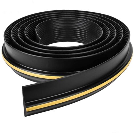 Garage Door Seal 10FT Heavy Duty Threshold Weather Seal Rubber Draught Rain Excluder Universal DIY Garage Door Seals Bottom Excluder Perfect for Keeping Garages Clean Dry