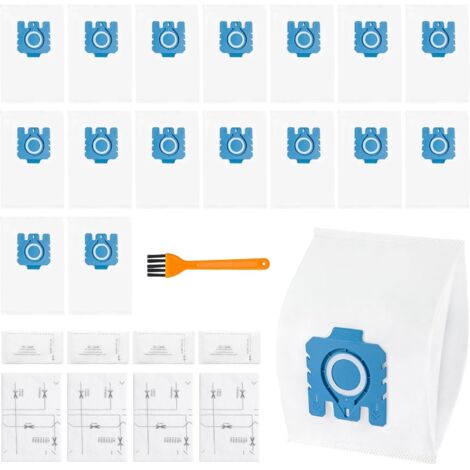 16Pcs 3D GN Dust Bags,3D Vacuum Cleaner Bags for Miele, Efficiency Capacity Vacuum Dust Bag,with 4 Motor Protection Filter, 4 Exhaust Filter. (1/5)