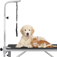 Dog Grooming Arm 60-105cm 23.6-41" Adjustable Dog Grooming Harness with Clamp Grooming Loop Foldable Pet Grooming Arm Bath Tools Holder Pet Supplies for Large and Small Dogs