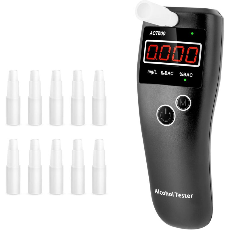 Éthylotest électronique Professionnel Avec écran LCD Et 20 Embouts - Alcootest Précis Pour Usage Personnel - 6