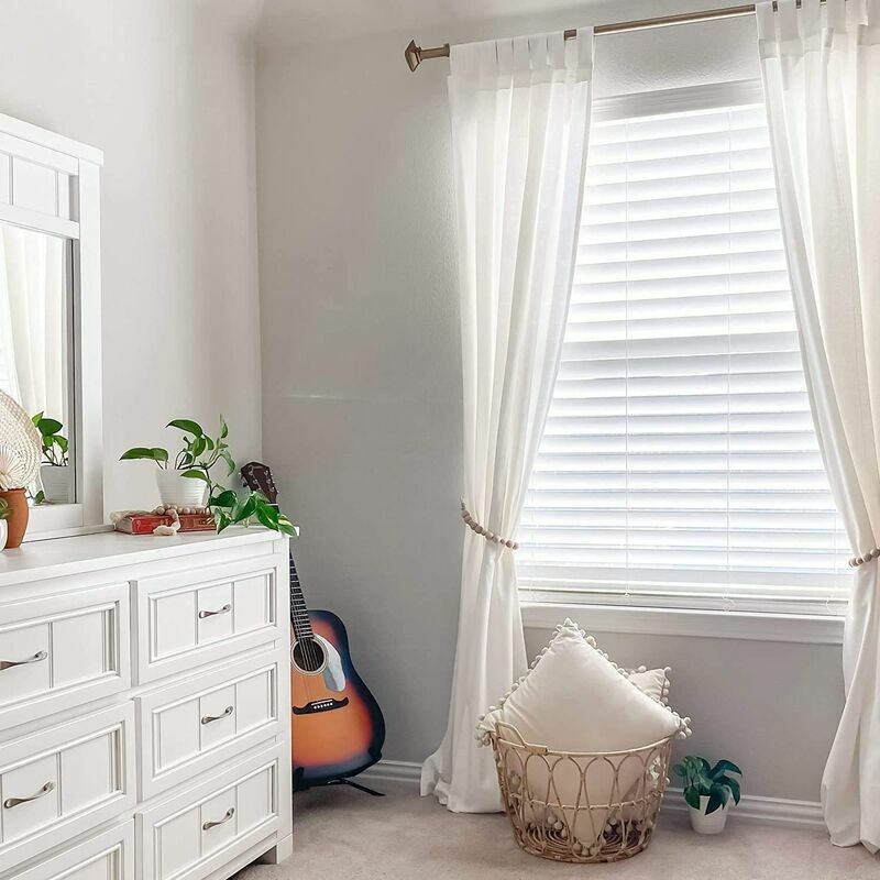 Embrasses Rideau Boho En Corde De Chanvre – 2 Pièces, Sans Perçage, Style Naturel Pour Salon Ou Chambre - 4