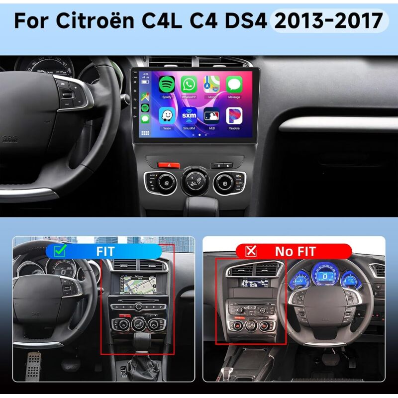 4+64G] Hodozzy Carplay Autoradio Für Citroën C4L C4 DS4 2013-2017
