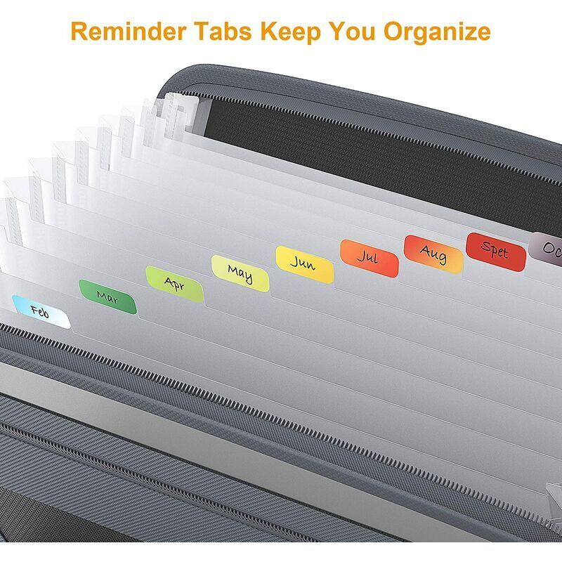 Porte-cartes Extensible A6 - Lot De 2 Organisateurs Avec 13 Poches - Parfait Pour Cartes, Tickets, Reçus - 17,8 X 11,9 Cm