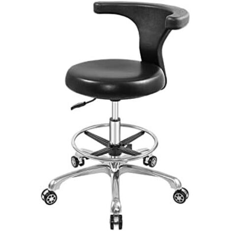 Tabouret De Travail Los Angeles CLP – Tissu, Réglable, à Roulettes – Neuf