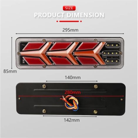 VGEBY Kit éclairage LED RC 12 LED – Phares, Clignotants, Feux Stop – étanche – Pour Voiture 1/10 Ou 1/8