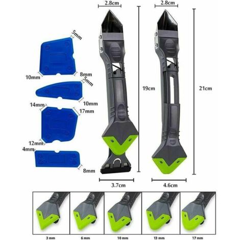 1 Ini Grattoir En Plastique Avec 20 Laes En Plastique, Grattoir En