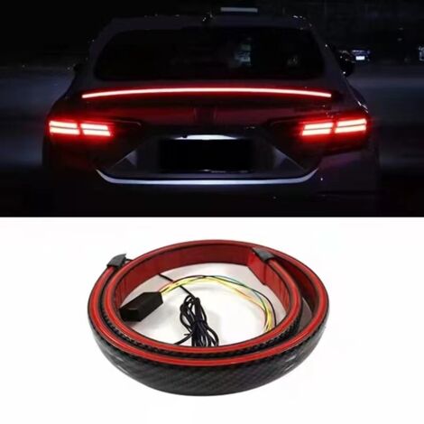 Bande LED Stop/frein Pour Voiture - 100 Cm, 12V, 13W - Installation Adhésive Sans Perçage