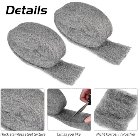 Rouleau En Laine D'acier N°00 Pour La Finition De Cristallisation 6Kg