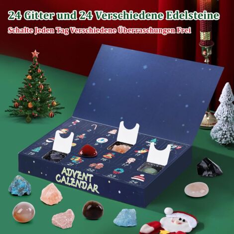Calendrier De L'Avent 2023 - Pierre Précieuse - 24 Pièces - Pierres