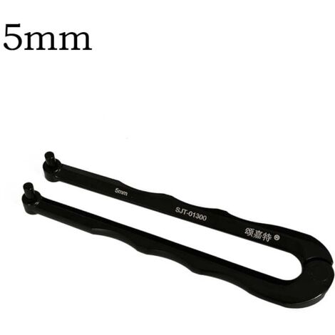 Clé à Crochet Réglable Durable 19 51mm, Clé à Broche En Acier Au Chrome Vanadium, Clé En Forme