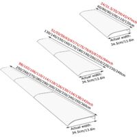 Auvent De Porte En Polycarbonate Transparent 40x180 Cm - Protection UV Et Anti-intempéries Pour Entrée