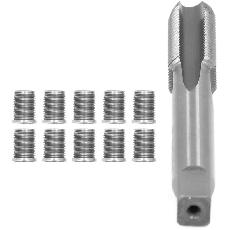 Kit Réparation Filetage Bougie D'Allumage - Taraud M12x1.0 + 10 Écrous M10x1.0 - Pour Moteurs Essence, Générateurs