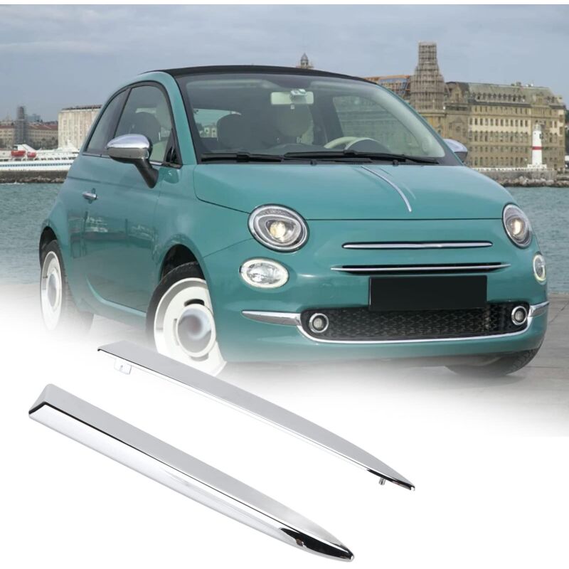 Moulure Pare-chocs Avant Chromée Gauche Pour Fiat 500 2016-2020 - Référence 735642306