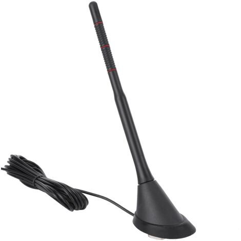 Eosnow – Antenne DAB + FM pour voiture – Étanche – Matériaux ABS + PVC – Gain 15db – Installation facile 12V – Compatible autoradios