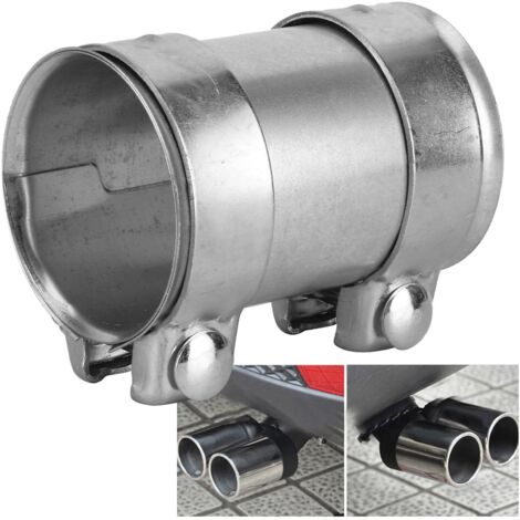 Joint D’échappement 2 Boulons Haute Température - Acier Inox + Graphite, Taille Universelle - Pour Sceller Tuyaux D’échappement, Réduit Bruit Et Fuites