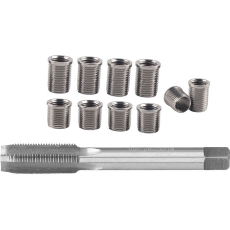 Kit Réparation Filetage Bougie D'Allumage M10x1.25 - Taraud M12x1.25 Acier Inox - Pour Moteurs à Essence/Diesel