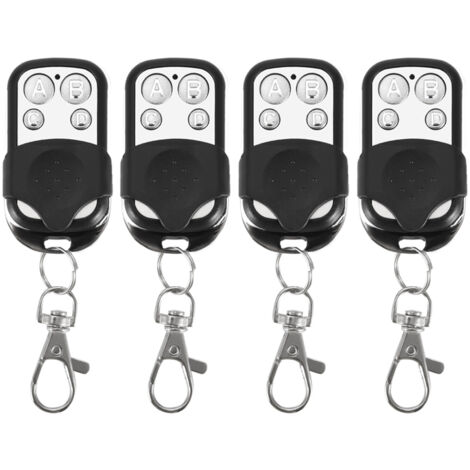 Eosnow,Porte-clés de télécommande sans fil, clonage universel, pour porte de Garage de voiture, 433.92mhz, 4 pièces (1/5)