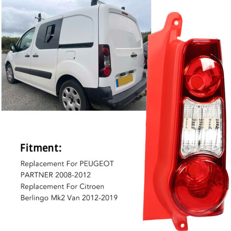 Feu Arrière Gauche 6351FJ Pour Citroën Partner 2008-2012 & Berlingo Mk2 2012-2019