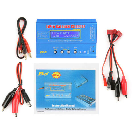 Eosnow – Chargeur de batterie LiPo 80W – Chargeur équilibré pour 1 à 6 cellules – Protection contre surcharge – Dissipation thermique efficace
