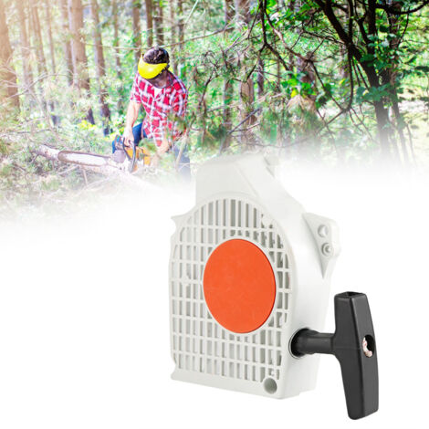 Kit De Remplacement Lanceur à Rappel Complet - Poignée, Poulie, Ressort, Corde - Compatible Stihl 029 039 MS290 MS390