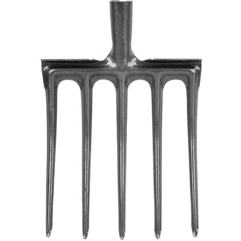 Eosnow – Fourche à bêcher 5 dents en acier haute teneur carbone – Résistance à la corrosion – Pour sols durs et projets intensifs