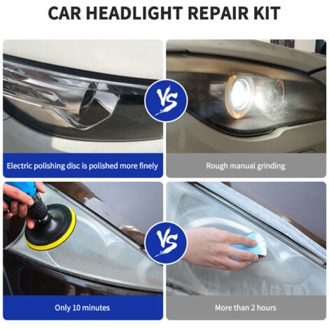 Kit De Restauration De Phares Automobiles, Spray Transparent