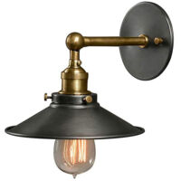 Eosnow – Applique murale vintage en fer forgé et verre – Lumière unique rustique pour restaurant et chambre – Installation murale facile
