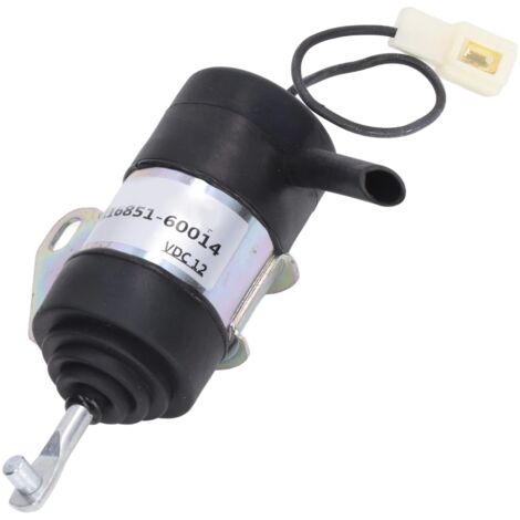 Eosnow Kraftstoffabschalt-Stoppmagnetventil 16851-60014 Ersatz für Kubota BX2230D RTV900R RTV900T B7410D BX1500D BX1800D